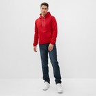 Толстовка мужская НАЧЁС, цвет красный, размер 52 - Фото 2