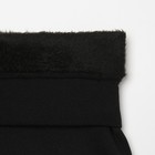 Леггинсы для девочек с мехом, цвет черный, рост 122-134см - Фото 4