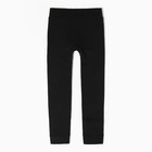 Леггинсы для девочек с мехом, цвет черный, рост 158-164см - фото 23428281