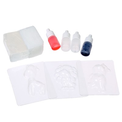 УЦЕНКА Мыло своими руками «Дружные зверята», набор для мыловарения