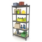 Стеллаж металлический для склада Everest Lite-50, 5 полок, 180×90×40 см, тёмно-серый - Фото 2