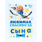 Набор магнитов на авто "Спасибо за сына" 29,7 х 42 см 9920997 - фото 14655713