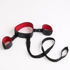 Эротический БДСМ набор, 6 предметов, чёрный/красный - Фото 5