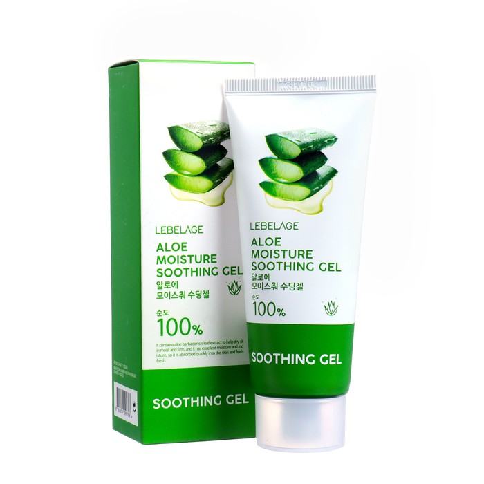 Увлажняющий успокаивающий гель LEBELAGE с экстрактом алоэ, 100 мл - Фото 1