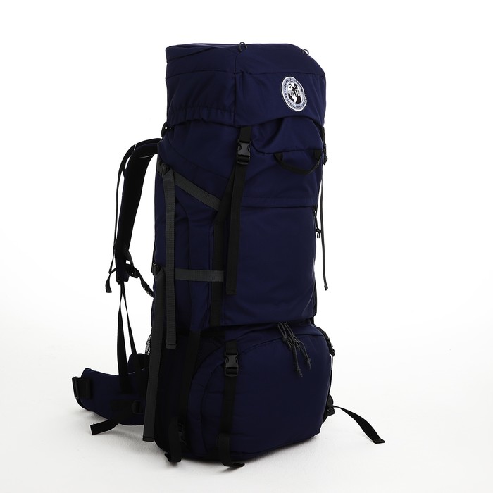 Рюкзак туристический, Taif, 120 л, отдел на шнурке, 2 наружных кармана, цвет синий