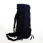 Рюкзак туристический, 120 л, отдел на шнурке, 2 наружных кармана, цвет синий - Фото 3