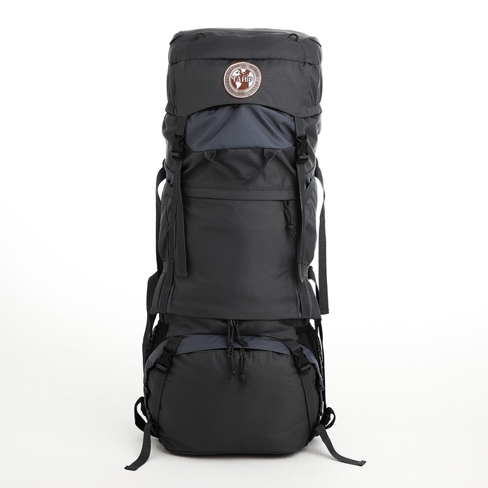 Рюкзак туристический, 90 л, отдел на шнурке, 2 наружных кармана, цвет серый