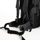 Рюкзак туристический, 90 л, отдел на шнурке, 2 наружных кармана, цвет серый - фото 7884332