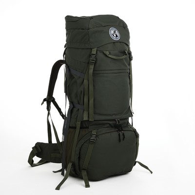 Рюкзак туристический, Taif, 120 л, отдел на шнурке, 2 наружных кармана, цвет хаки