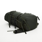 Рюкзак туристический, 120 л, отдел на шнурке, 2 наружных кармана, цвет хаки - фото 7884337