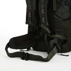 Рюкзак туристический, 120 л, отдел на шнурке, 2 наружных кармана, цвет хаки - Фото 7