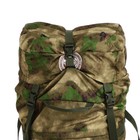 Рюкзак туристический, 120 л, отдел на шнурке, 2 наружных кармана, цвет зелёный/камуфляж - фото 7884346