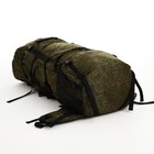 Рюкзак туристический, 120 л, отдел на шнурке, 2 наружных кармана, цвет зелёный/пиксели - фото 7884353