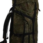 Рюкзак туристический, 120 л, отдел на шнурке, 2 наружных кармана, цвет зелёный/пиксели - фото 7884355