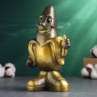 Копилка "Банан" черный с золотом, 21 см - фото 23300132