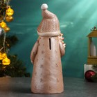 Копилка "Дед Мороз, елку принес" кремовый, 24 см - Фото 3