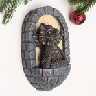 Подвесной декор "Дракончик в окошечке" 13х7х20см - фото 36566612