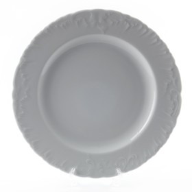 Блюдо круглое Cmielow Rococo «Узор платина», d=32 см