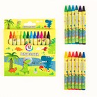 Восковые карандаши «Мир динозавров», набор 12 цветов - фото 8180604
