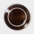 Блюдце фарфоровое «Акварель», d=14.5 см, цвет коричневый - Фото 4