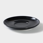 Блюдце фарфоровое «Акварель», d=14.5 см, цвет чёрный - Фото 2