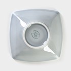 Салатник фарфоровый «Акварель», d=12 см, цвет серый - фото 4406098