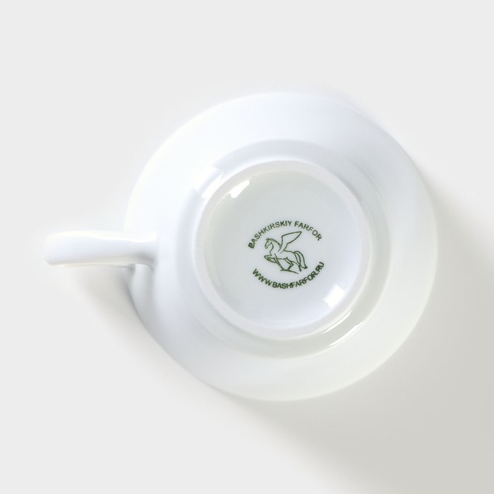 Чашка фарфоровая кофейная «Бельё», 250 мл - фото 1891793981