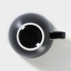 Чашка фарфоровая кофейная «Акварель», 210 мл, цвет чёрный - Фото 4