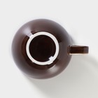 Чашка фарфоровая кофейная «Акварель», 320 мл, цвет коричневый - фото 4406113