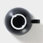 Чашка фарфоровая кофейная «Акварель», 320 мл, цвет чёрный - Фото 4