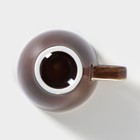 Чашка фарфоровая кофейная «Акварель», 70 мл, цвет коричневый - фото 4406121