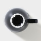 Чашка фарфоровая кофейная «Акварель», 70 мл, цвет чёрный - фото 4406125