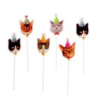 Топпер для торта «С днём рождения. Котики», набор 7 шт. - Фото 5