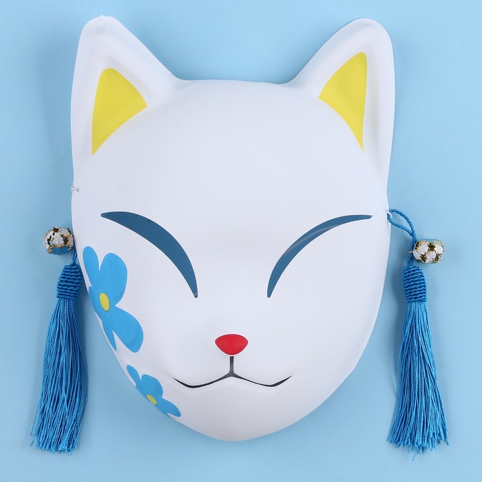 Карнавальная маска "Лиса аниме", цвет белый - Фото 1