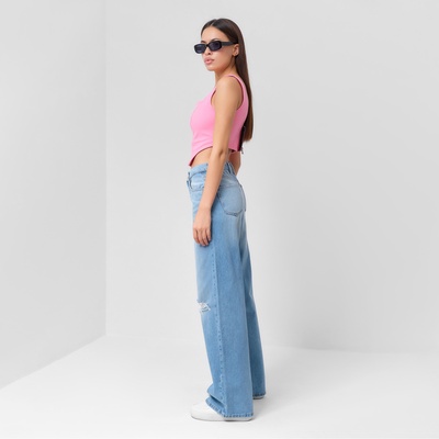 Джинсы женские палаццо MIST: Denim, размер (26) 42, голубые