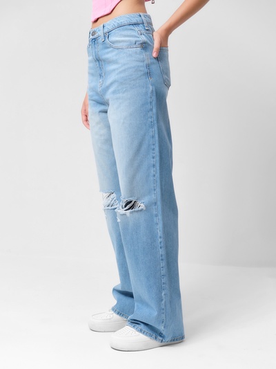 Джинсы женские палаццо MIST: Denim, размер (26) 42, голубые