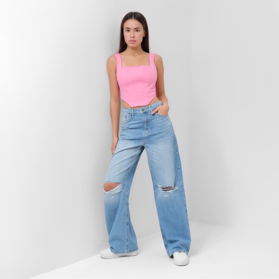 Джинсы женские палаццо MIST: Denim, размер (26) 42, голубые