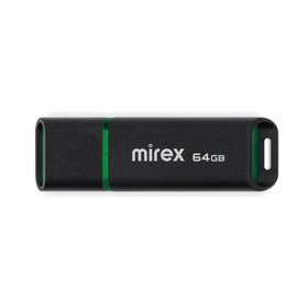 Флешка Mirex SPACER, 64 Гб ,USB2.0, чт до 25 Мб/с, зап до 15 Мб/с, чёрная