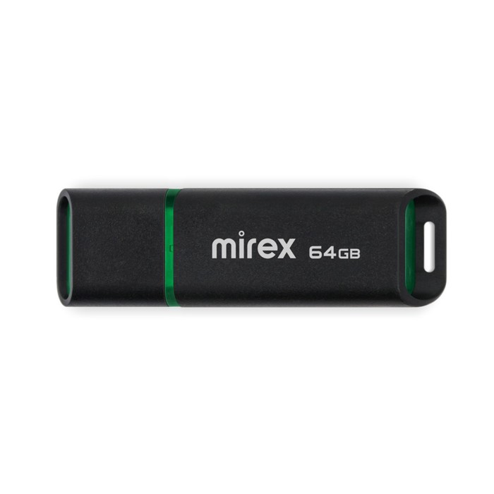 Флешка Mirex SPACER, 64 Гб ,USB2.0, чт до 25 Мб/с, зап до 15 Мб/с, чёрная - Фото 1