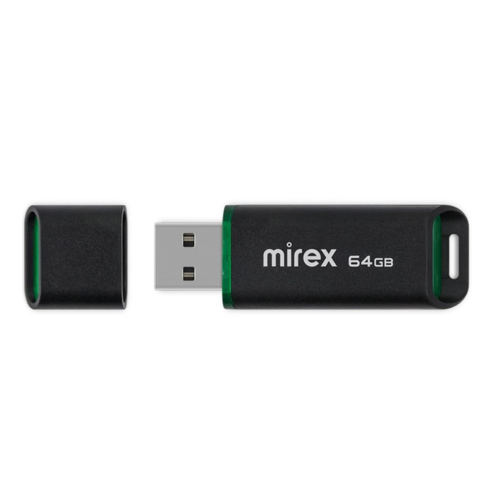 Флешка Mirex SPACER, 64 Гб ,USB2.0, чт до 25 Мб/с, зап до 15 Мб/с, чёрная - фото 51497197