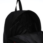 Рюкзак школьный молодёжный «Аниме», 33х13х37, отдел на молнии, н/карман, чёрный, красный - Фото 6