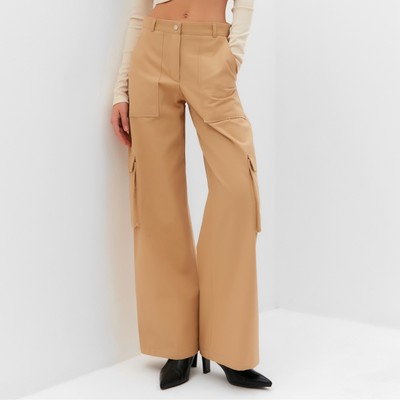 Брюки карго женские MIST Base, размер М, бежевые