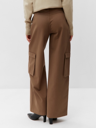 Брюки женские карго MIST Base, размер 46 (L), коричневые