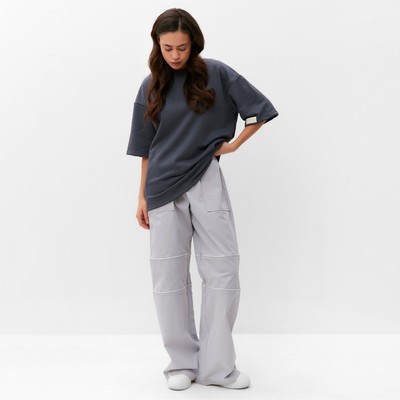 Брюки карго с молниями женские MIST Base, размер 46 (L), серые