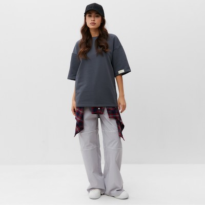 Брюки карго с молниями женские MIST Base, размер 46 (L), серые