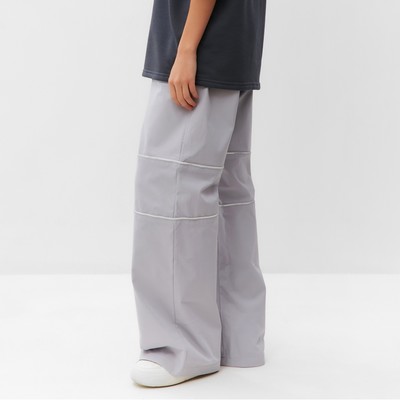 Брюки карго с молниями женские MIST Base, размер 48 (XL), серые