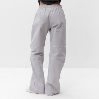 Брюки карго с молниями женские MIST Base, размер 48 (XL), серые