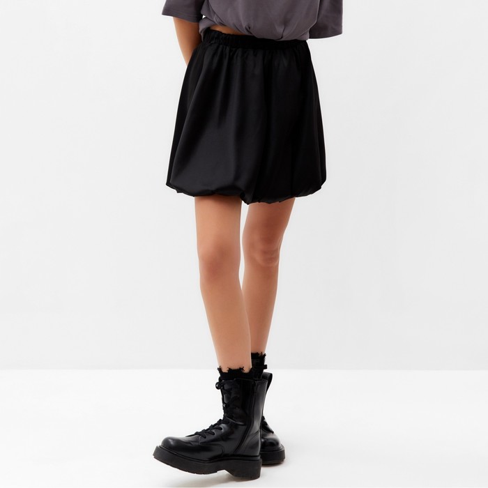 Юбка баллон мини женская MIST, размер L, чёрная