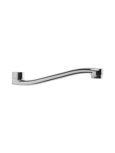 Излив для смесителя ZEIN, 3/4", изогнутый, нерж. сталь, 20 см, аэратор пластик