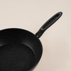 Сковорода с высоким бортом SL Home, d=28 см, h=7.5 см, антипригарное покрытие, индукция, кованый алюминий, чёрная - Фото 6
